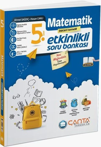 Çanta Yayınları 5. Sınıf Matematik Etkinlikli Kazanım Soru Bankası Ahm