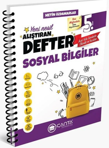 Çanta Yayınları 5. Sınıf Sosyal Bilgiler Okula Yardımcı Alıştıran Deft