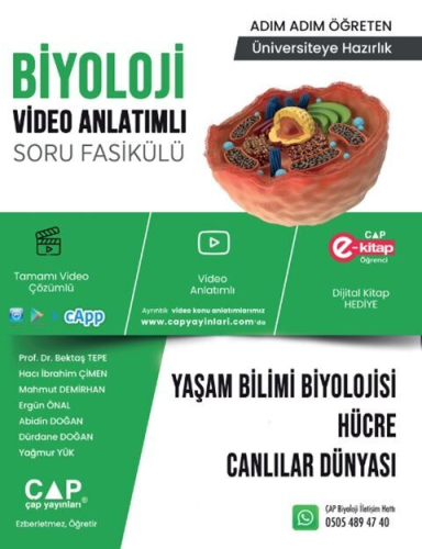 Çap Yayınları Üniversiteye Hazırlık Yaşam Bilimi Biyolojisi Hücre ve C