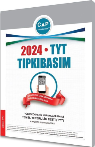 Çap Yayınları 2024 TYT Tıpkı Basım ÖSYM