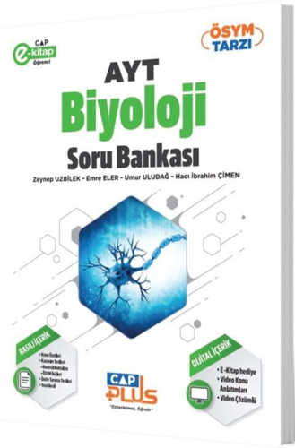 Çap Yayınları AYT Biyoloji Plus Serisi Soru Bankası Zeynep Uzbilek