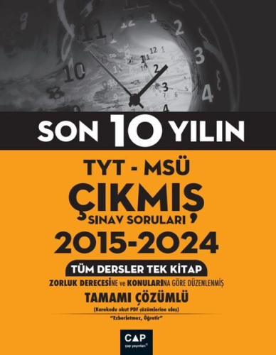 Çap Yayınları TYT MSÜ Son 10 Yılın Çıkmış Soruları Komisyon