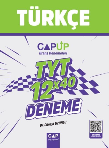 Çap Yayınları TYT Türkçe 12 x 40 Up Deneme Cüneyt Uzunlu