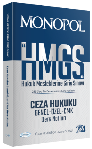 HMGS Ceza Hukuku, Genel ve Özel ve CMK Ders Notları Ömer Keskinsoy