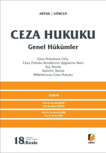 Ceza Hukuku Genel Hükümler Mehmet Emin Artuk