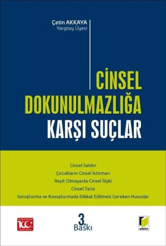 Cinsel Dokunulmazlığa Karşı Suçlar Çetin Akkaya