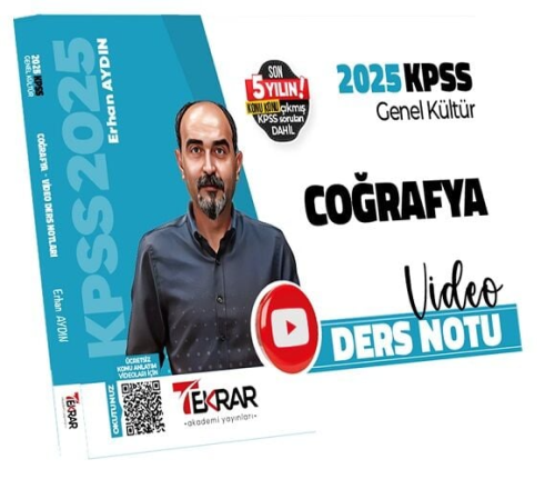 Tekrar Akademi 2025 KPSS Coğrafya Video Ders Notu Erhan Aydın