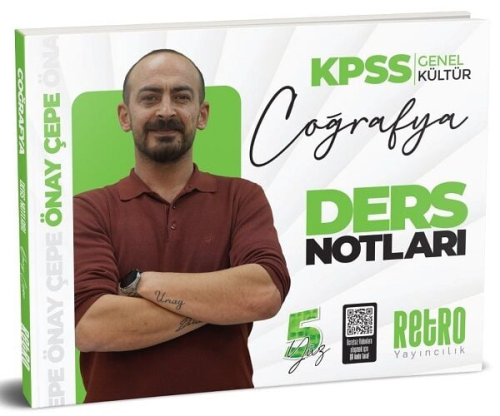 Retro Yayıncılık 2025 KPSS Coğrafya 5Yüz Ders Notları Önay Çepe