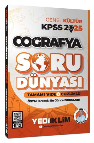 Yediiklim Yayınları 2025 KPSS Genel Kültür Coğrafya Tamamı Video Çözüm