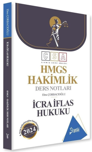 Yetki Yayınları 2024 HMGS Hakimlik İcra İflas Hukuku Ders Notları Ebru