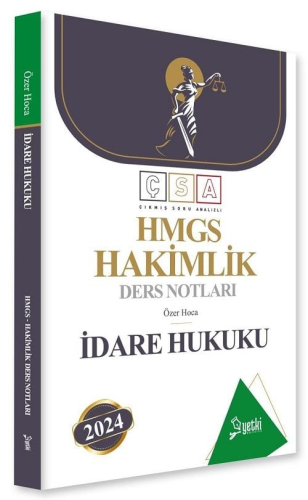 Yetki Yayınları 2024 HMGS Hakimlik İdare Hukuku Ders Notları Özer Hoca