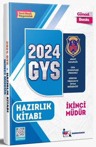 Memur Sınav 2024 GYS Adalet Bakanlığı Ceza Tevkifevleri İkinci Müdür K