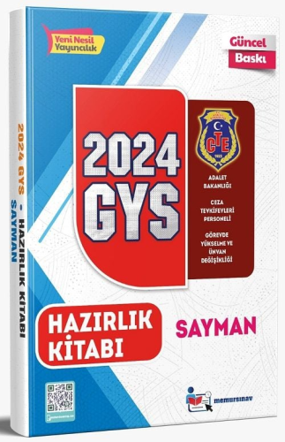 Memur Sınav 2024 GYS Adalet Bakanlığı Ceza Tevkifevleri Sayman Konu An