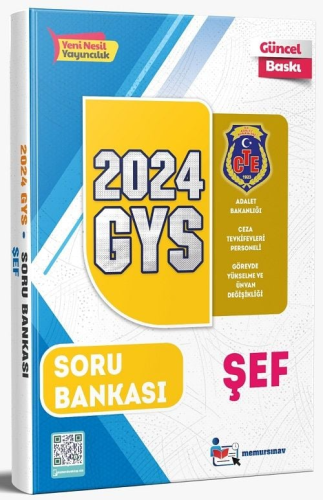 Memur Sınav 2024 GYS Ceza Tevkifevleri Şef Soru Bankası Komisyon