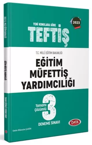 Data Yayınları 2023 MEB TEFTİŞ Eğitim Müfettiş Yardımcılığı Tamamı Çöz