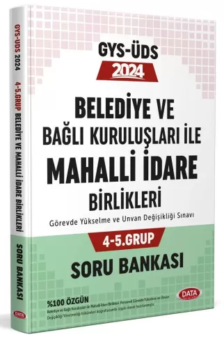 Data Yayınları 2024 Belediye ve Bağlı Kuruluşları İle Mahalli İdare Bi