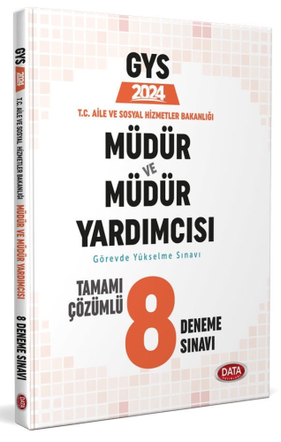 Data Yayınları 2024 T.C. Aile ve Sosyal Hizmetler Bakanlığı GYS Müdür 