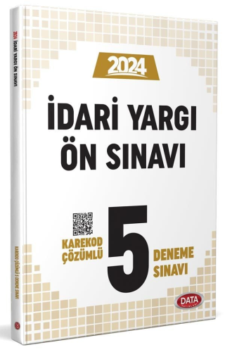 Data Yayınları 2024 İdari Yargı Ön Sınavı 5 Deneme Sınavı Komisyon