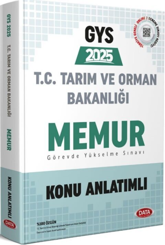 Data Yayınları 2025 GYS Tarım ve Orman Bakanlığı Memur Konu Anlatımı K