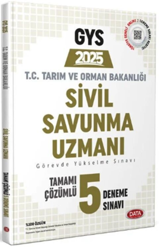 Data Yayınları 2025 GYS Tarım ve Orman Bakanlığı Sivil Savunma Tamamı 