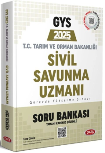 Data Yayınları 2025 GYS Tarım ve Orman Bakanlığı Sivil Savunma Uzmanı 