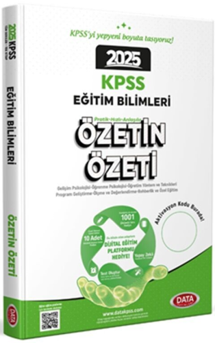 Data Yayınları 2025 KPSS Eğitim Bilimleri Özetin Özeti Komisyon