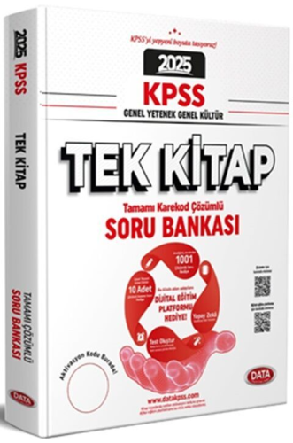 Data Yayınları 2025 KPSS Genel Yetenek Genel Kültür Tek Kitap Soru Ban