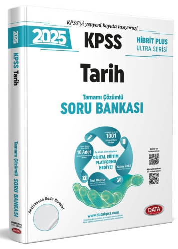 Data Yayınları 2025 KPSS Hibrit Plus Ultra Serisi Tarih Soru Bankası K