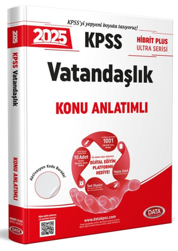 Data Yayınları 2025 KPSS Hibrit Plus Ultra Serisi Vatandaşlık Konu Anl