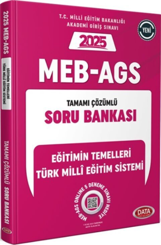 Data Yayınları 2025 MEB AGS Eğitimin Temelleri Türk Milli Eğitim Siste