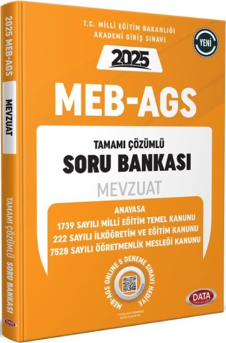 Data Yayınları 2025 MEB AGS Mevzuat Soru Bankası Komisyon