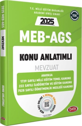 Data Yayınları 2025 MEB AGS Mevzuat Konu Anlatımlı Komisyon