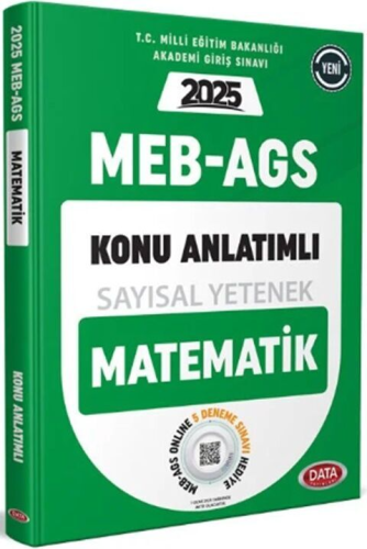 Data Yayınları 2025 MEB AGS Sayısal Yetenek Matematik Konu Anlatımlı K