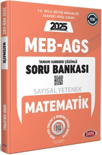 Data Yayınları 2025 MEB AGS Sayısal Yetenek Matematik Soru Bankası Kom