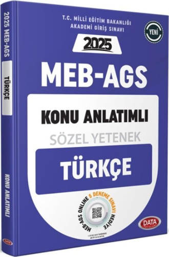 Data Yayınları 2025 MEB AGS Sözel Yetenek Türkçe Konu Anlatımlı Komisy