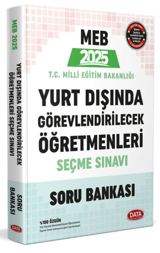 Data Yayınları 2025 MEB Yurt Dışında Görevlendirilecek Öğretmenleri Se