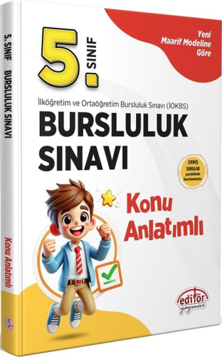 Editör Yayınları 5. Sınıf Bursluluk Sınavı Konu Anlatımlı Komisyon