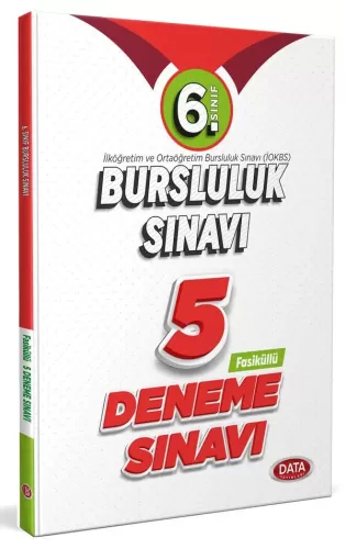 Data Yayınları 6. Sınıf Bursluluk Sınavı Fasikül 5 Deneme Sınavı Komis