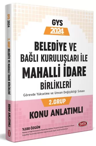 Data Yayınları 2024 Belediye ve Bağlı Kuruluşları İle Mahalli İdare Bi