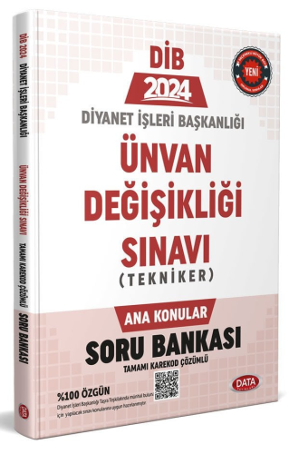 Data Yayınları 2024 Diyanet İşleri Başkanlığı Ünvan Değişikliği Sınavı