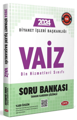 Data Yayınları 2024 Diyanet İşleri Başkanlığı Vaiz Soru Bankası Komisy