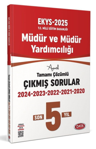 Data Yayınları 2025 MEB EKYS Müdür ve Müdür Yardımcılığı 5 Yıl Çıkmış 