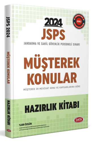 Data Yayınları 2024 JSPS Müşterek Konular Hazırlık Kitabı Komisyon