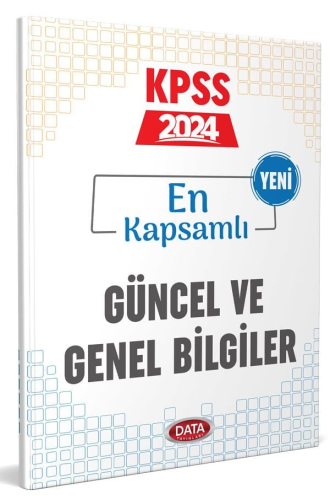 Data Yayınları 2024 KPSS Güncel ve Genel Bilgiler Komisyon