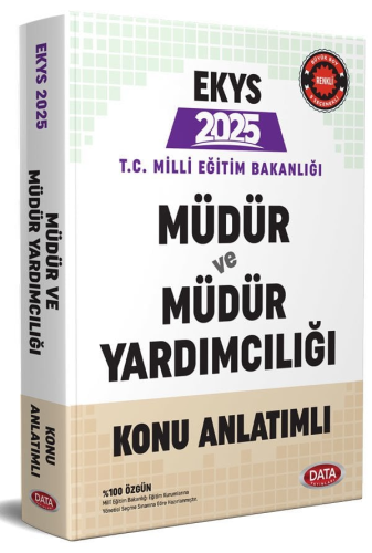 Data Yayınları 2025 MEB EKYS Müdür ve Müdür Yardımcılığı Konu Anlatıml