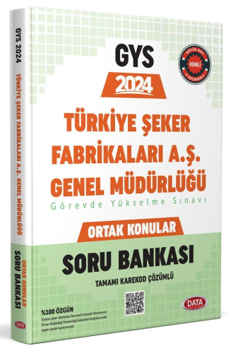 Data Yayınları 2024 Türkiye Şeker Fabrikaları AŞ Genel Müdürlüğü GYS S