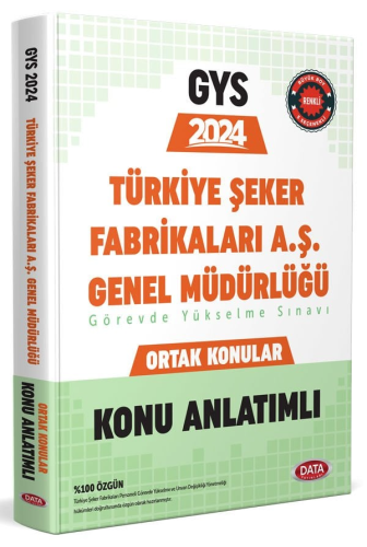 Data Yayınları 2024 Türkiye Şeker Fabrikaları AŞ Genel Müdürlüğü GYS K