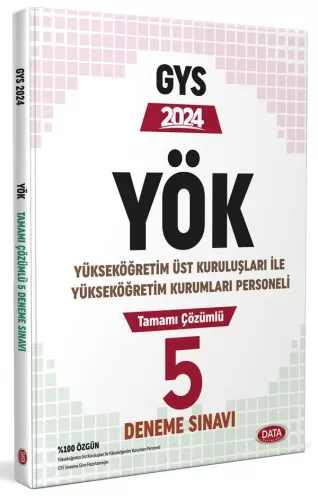 Data Yayınları 2024 YÖK Üst Kuruluşları ile YÖK Personeli GYS Tamamı Ç