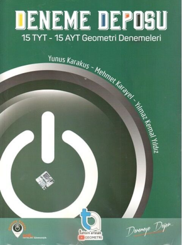 Deneme Deposu TYT AYT Geometri Denemeleri Tahsin Arslan