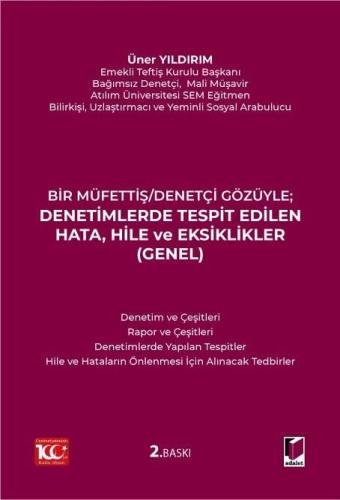 Denetimlerde Tespit Edilen Hata, Hile ve Eksiklikler (Genel) Üner Yıld